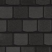 Двухслойная гибкая черепица CertainTeed Highland Slate black granite